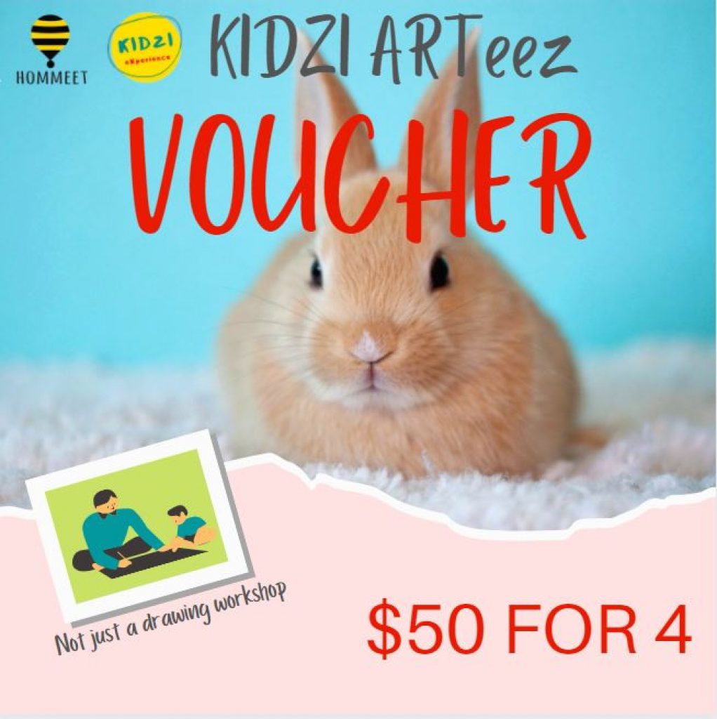 VOUCHER: $50 for 4 KIDZI ARTeez Animal Series