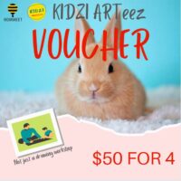 VOUCHER: $50 for 4 KIDZI ARTeez Animal Series