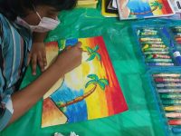 (Form your home class) Oil pastel classes for kids for 4 to 12yo