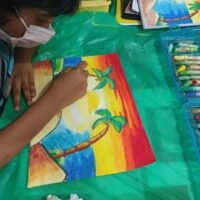 (Form your home class) Oil pastel classes for kids for 4 to 12yo