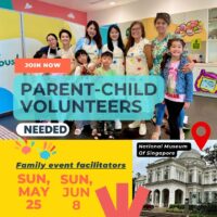👨‍👩‍👧‍👦 Parent-Child Volunteers Wanted! National- A Playful Journey through Singapore’s Past