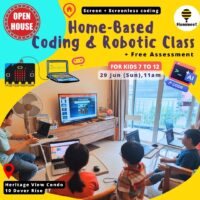 29 Jun(Sun), Heritage View Condo (10 Dover Rise)- 𝐎𝐩𝐞𝐧 𝐇𝐨𝐮𝐬𝐞 Home-Based Coding & Robotics Class